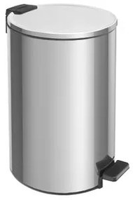 Lixeira com Pedal Tramontina Loop Aço Inox Polido 20 Litros