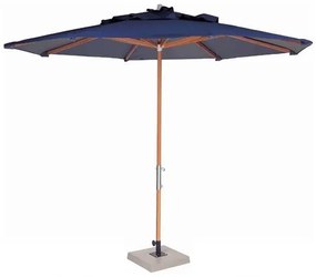 Ombrelone Leblon Azul Royal em Madeira 2,00 MT (LARG) Base 49x49 cm Central com Tecido Bagun - 44249 Sun House