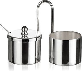 Conjunto de Açucareiro e Adoçante Shefield Plate - Prata  Prata