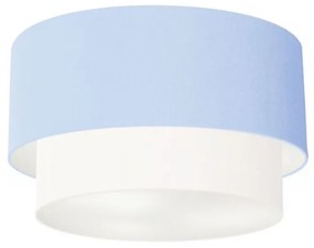 Plafon Para Banheiro Cilíndrico SB-3045 Cúpula Cor Azul Bebê Branco