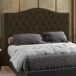 Cabeceira Cama Box Casal King 195cm Siena Z37 Suede Marrom - Mpozenato