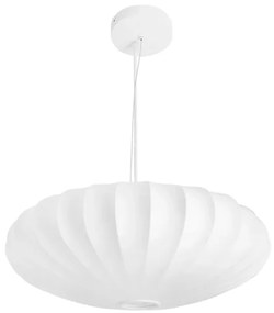 Pendente Tecido E Metal Branco 80X30cm Balloon
