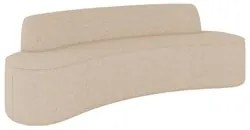 Sofá 3 Lugares para Sala de Estar Living 180cm Koane D06 Linho Marfim