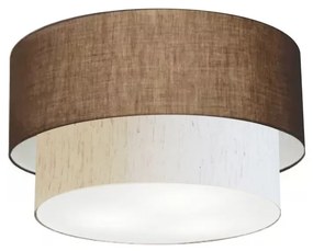 Plafon Para Banheiro Cilíndrico SB-3045 Cúpula Cor Café Linho Bege