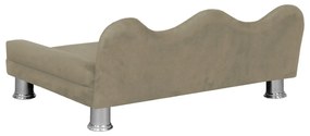 Cama Sofá Pet Meg Para Cães E Gatos Elegante e confortável Suede Nude