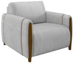 Kit 2 Poltronas Decorativas para Sala de Estar 98cm Amaranto Z32 Velud