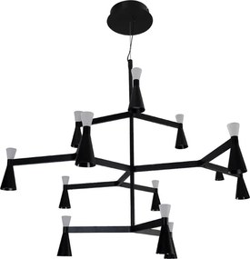 Pendente Led Metal Aluminio 50W 3000K Ramus - PRETO