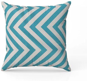 Capa para Almofada Tecido Estampado Zig Zag Azul D90 42x42 Cm - D'Rossi