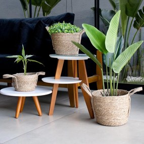 Cesto de Fibra Natural Seagrass 24,5x31x33 Cm - D'Rossi