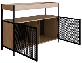 Buffet Bar New 100 cm Hanover e Preto - D'Rossi