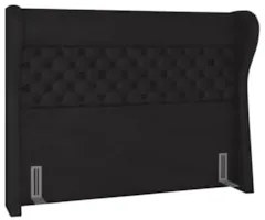Cabeceira Cama Box Casal Queen 160cm Trinidad Z37 Sintético Preto - Mp