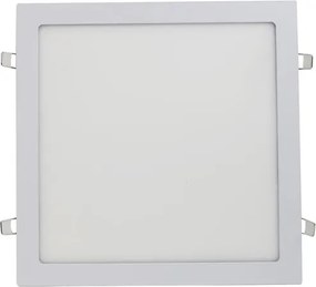 Plafon Led De Embutir Quadrado Branco 24W Panel - LED BRANCO FRIO (6000K)