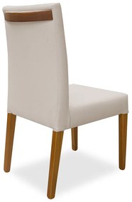 Cadeira de Jantar Milan Linho Marrom Mesclado