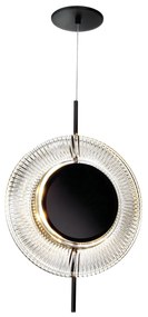 Pendente Sunflower Vertical Ø31X8,5X49,5Cm 04Xled 5,5W 2700K Metal Alu... (PRETO, 110v)
