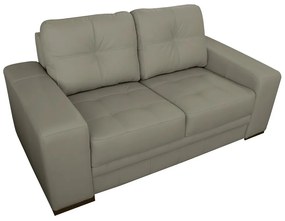 Sofá 2 Lugares Sala de Estar Milano 170cm Couro Nude G58 - Gran Belo