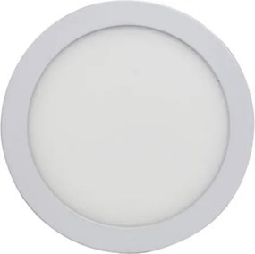 Plafon Led De Sobrepor Redondo Branco 12w 6000k Panel