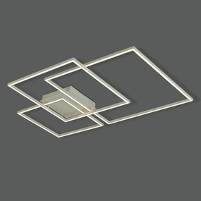Plafon Canvas 116W Led 3000K Ip20 Branco Bivolt 70X100Cm | Opus Dn 380... (Branco)