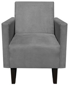 POLTRONA JADE SUEDE PES CHANFRADO TABACO - Grafite