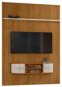 Home Theater Killua 2 Portas Deslizantes MDP até 65 Cinamomo/OffWhite G97 - Gran Belo