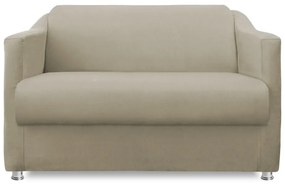 Namoradeira Cecilia 2 Lugares Suede Nude 1,20 m Decorativa Sala Recepção