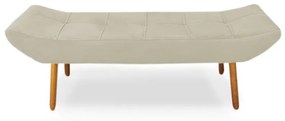 Puff Banqueta 140cm Maya Pés Palito Suede Bege - Sheep Estofados - Bege