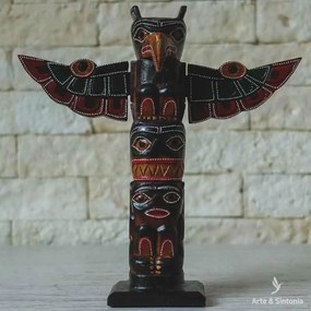 Totem Canadense Tribal 30cm