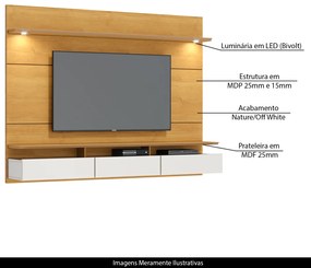 Home Suspenso Decorativo 182cm Callie Nature/Off White G29 - Gran Belo