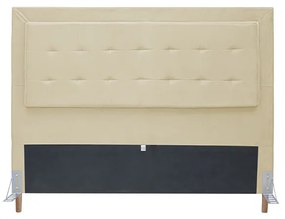 Cabeceira Cama Box Casal 140cm Paris Suede Bege - Sheep Estofados - Bege