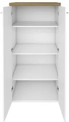 Conjunto Escritório Home Office 4 Peças Sharp A06 Olmo/Branco - Mpozen