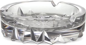 Cinzeiro de Cristal Mozart Lapidado Incolor - M  M