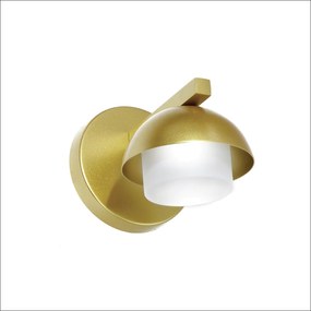Arandela Bros 12,5X12,5X17,5Cm 01Xg9 Metal Alumínio - Old Artisan Ar-5... (DOURADO FOSCO / DOURADO BRILHO)