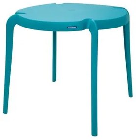 Mesa Tramontina Clarice Azul Claro 79 cm em Polipropileno e Fibra de Vidro