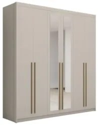 Guarda Roupa Casal 6 Portas Com Espelho 230cm Dubai Fendi - Vila Ri