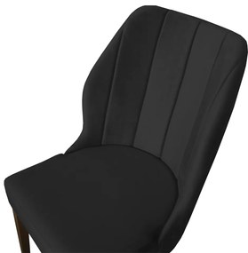 Cadeira De Jantar Safira Suede Preto