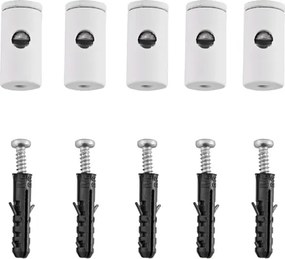 Kit Fio Tecido Aluminio 5 Deslocadores 5M - BRANCO