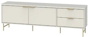 Rack Yves Cor Off White Fosco Com Pés Dourado 220cm - 71120 Sun House