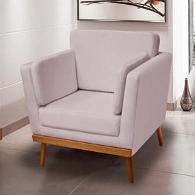 Poltrona Decorativa Siena Veludo Crepe