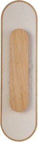 Arandela Led Cristal E Madeira Ash 8W 3000K Petra