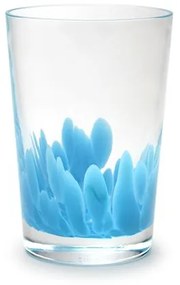 Copo Multicor Água-marinha Leitoso Murano Cristais Cadoro