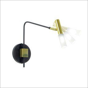 Arandela Cordoba 29X12,5X41Cm Metal Alumínio 01Xg9 - Old Artisan Ar-57... (PRETO)