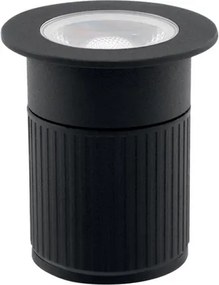 Embutido Solo Led Aluminio Preto 5W 3000K Ip67