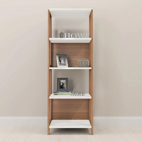 Estante Trend com 05 Prateleiras Hanover e Off White - D'Rossi