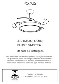 Ventilador De Teto Sagitta Branco Pás Retrátil Led 30W Multicolor Bivo...