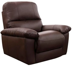 Poltrona do Papai Reclinável Elétrica Armênia Power Touch Couro Capucino G40 - Gran Belo