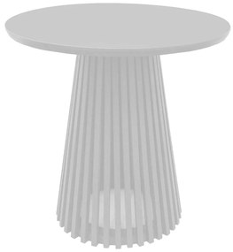 Mesa Ripada de Jantar Pop Taís Puntel  - 80cm - Branco  Kleiner