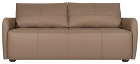 Sofá Decorativo Sala de Estar Lily 3 Lugares 200cm Couro Bege G34 - Gran Belo