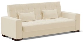 Sofá Cama Casal 3 Lugares 210cm Lisboa Linho Bege D03 - D'Rossi