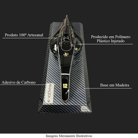 Miniatura Decorativa Mesa/Parede Carenagem Carro F1 98T Snn G53 - Gran Belo