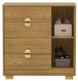Cômoda Para Quarto 93cm Com 1 Porta Nara Nature V02 - Mpozenato