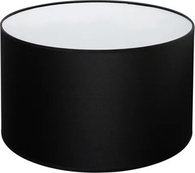 Cupula Para Abajur Tecido Poliestireno Preto 49Cm